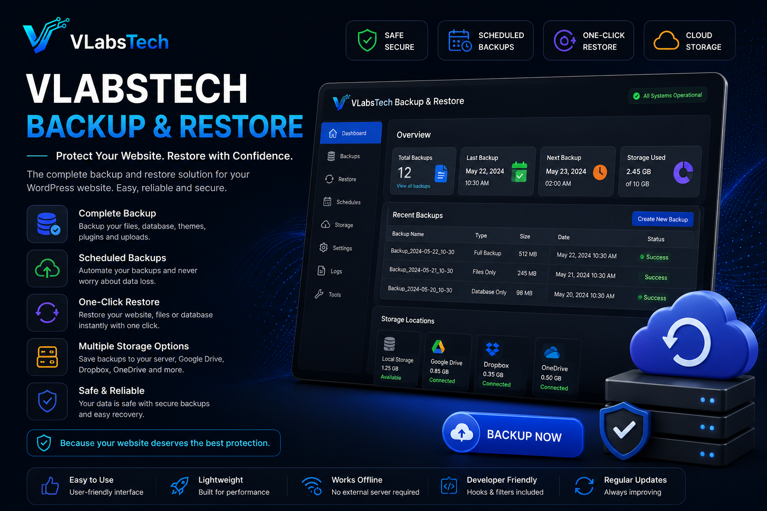 VLabTech Backup & Restore