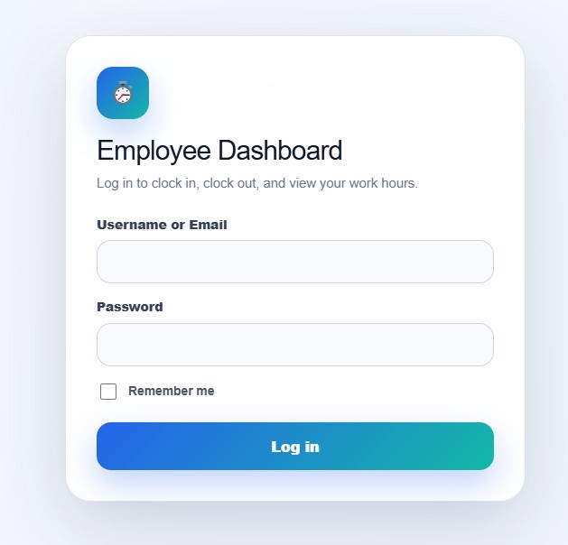 Employee Time Clock in-out WP Plugin