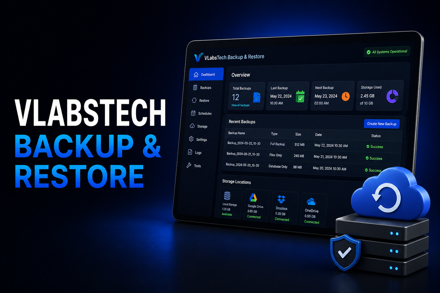 VLabTech Backup & Restore