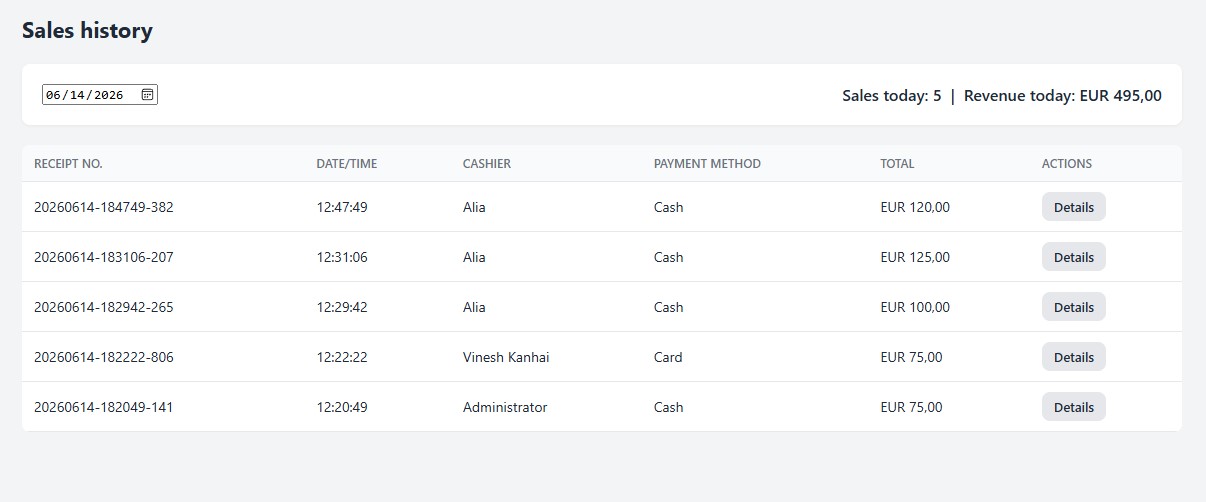Offline Cashier / POS System