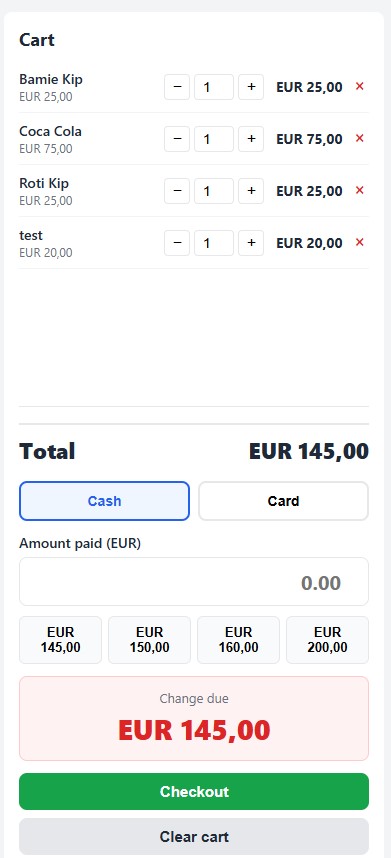 Offline Cashier / POS System